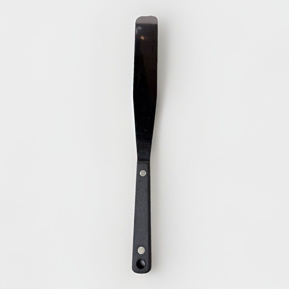 Vintage Flint Stainless Steel Spatula‎ Arrowhead Black Cake Icing Spreader